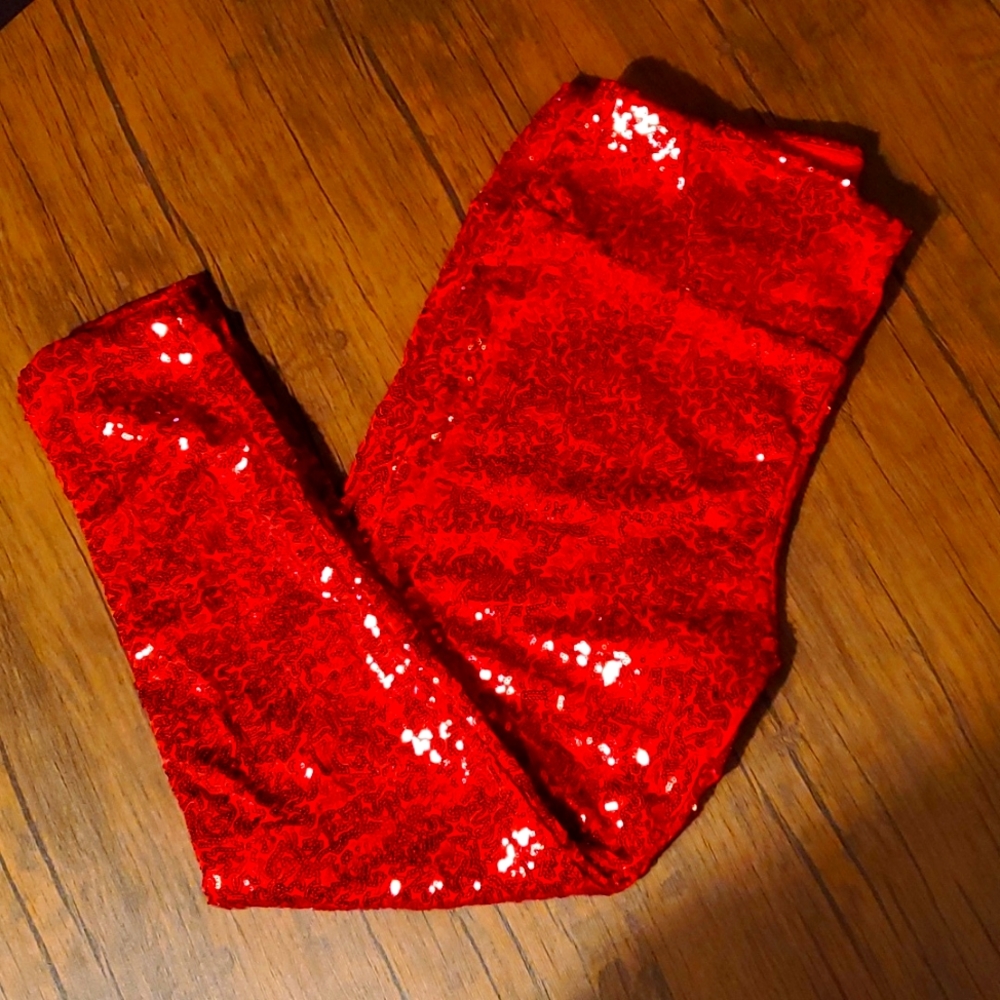 Tipsy Elves Red Sequin pants XXL